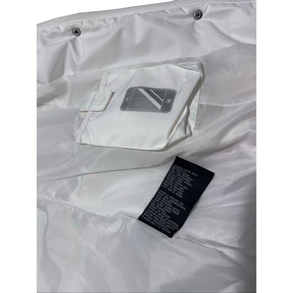 Weather Tamer Winter White Puffer Coat Faux Fur Removable Hood Size M - Picture 15 of 15